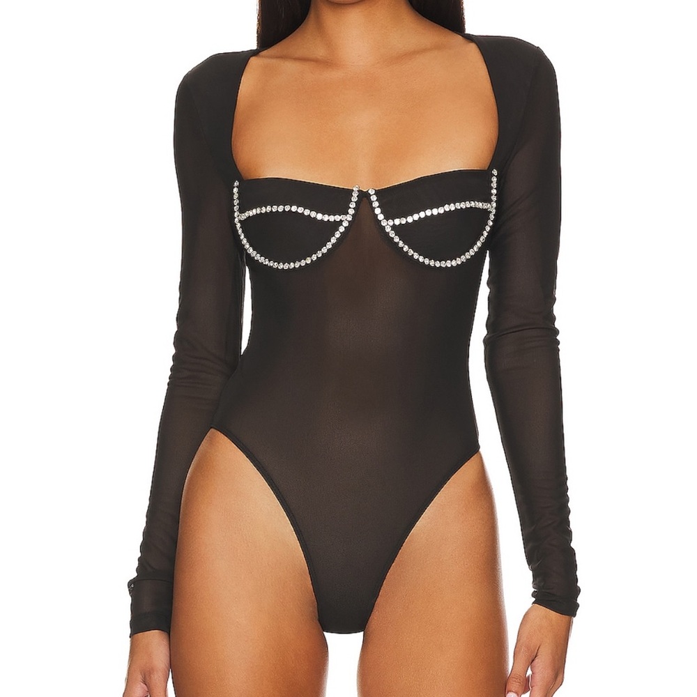 Long Sleeve Mesh Bodysuit